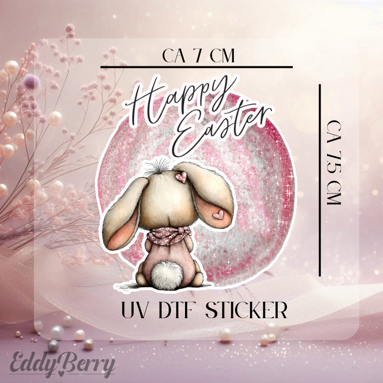UV DTF Sticker | Frohe Ostern | 2 Größen | EddyBerry® Design