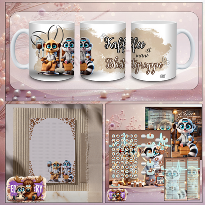 Kaffee ist meine Blutgruppe| ver. Option | EddyBerry® Design