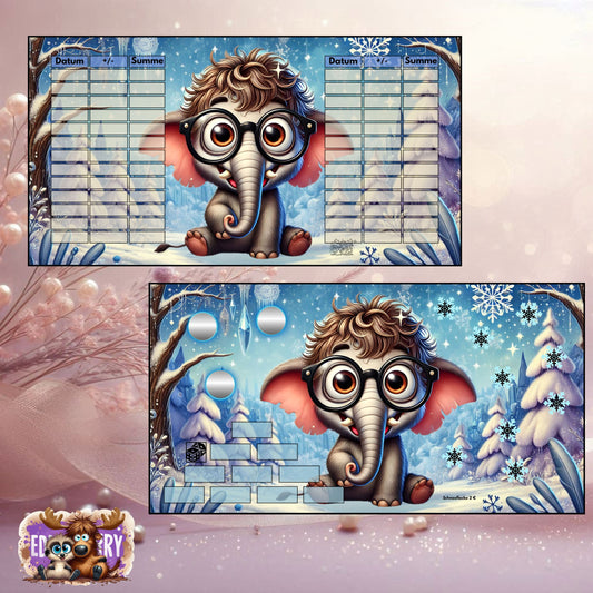 Winter Safari – Elefant | A6-Challenge | EddyBerry® Design