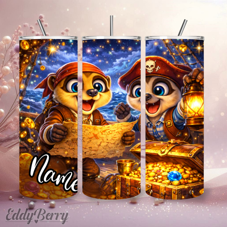 Cash & Eddy Piratenabenteuer | 20oz Tumbler | personalisierbar | EddyBerry® Design