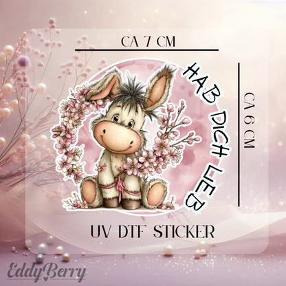 UV DTF Sticker | Hab dich lieb | 2 Größen | EddyBerry® Design