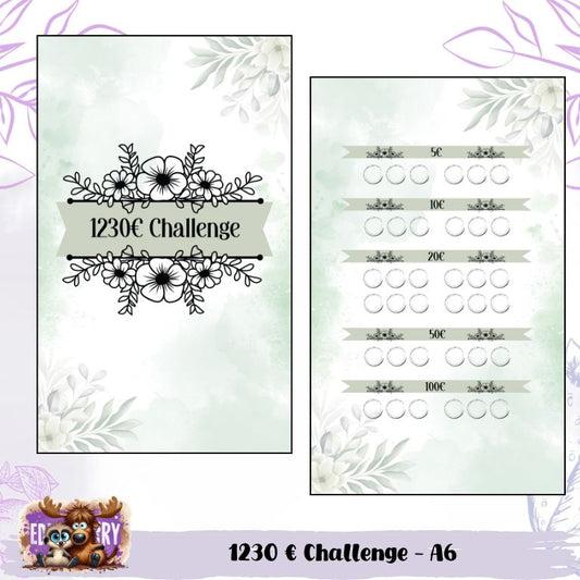 1230 € Spar-Challenge – Schlicht & stilvoll mit Blumen-Design