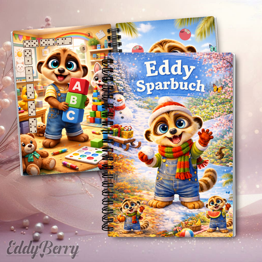 Eddy Sparbuch | A5 Ringbuch Matt foliert | EddyBerry® Design