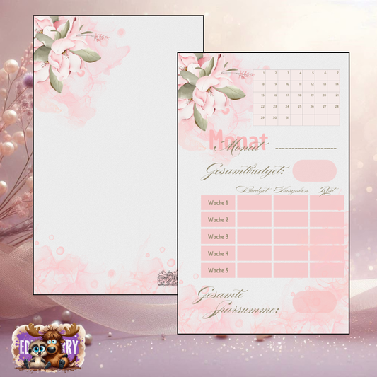 Monatsbudget | Ver. Größen | EddyBerry® Design