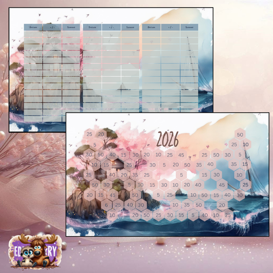 Sparplan 2026 | A6 Abheft| EddyBerry® Design