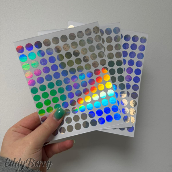 Sticker | Ø 1 cm | 120 Stück pro Blatt | EddyBerry® Zubehör