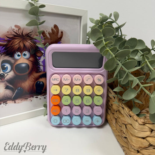 Bunter Retro-Taschenrechner „Eddy Berry“